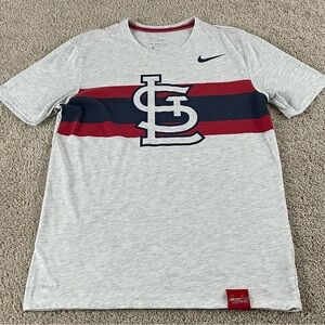 Nike St. Louis Cardinals Shirt Men’s Medium Dri Fit Athletic Cut Fit E130